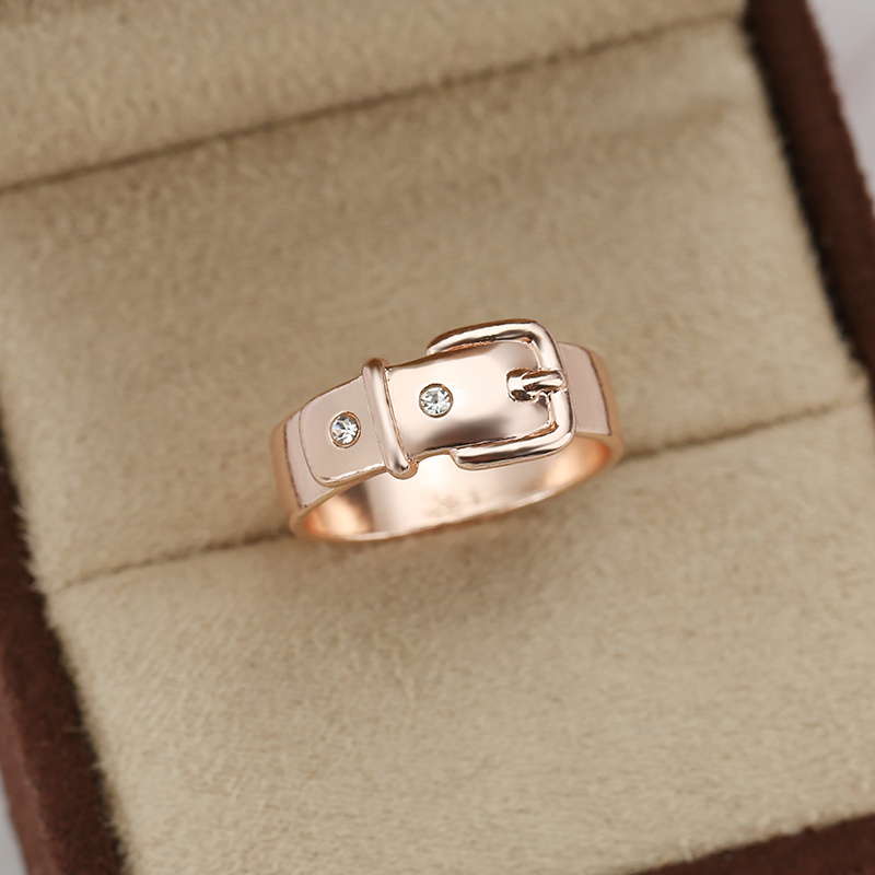 Belt Style Ring - Rose Gold