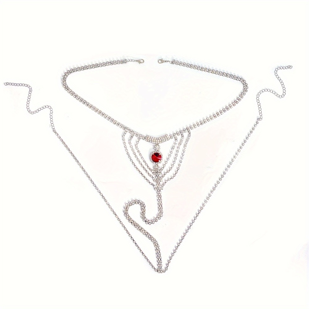 Crystal Rhinestone Body Chain for Women, Sparkling Tassel Waist And Hip Chain, Sexy Bikini Accessory, Bohemian Beach Party Jewelry, Statement Body Chain for Club, Rave And Festival Wear - Image 8