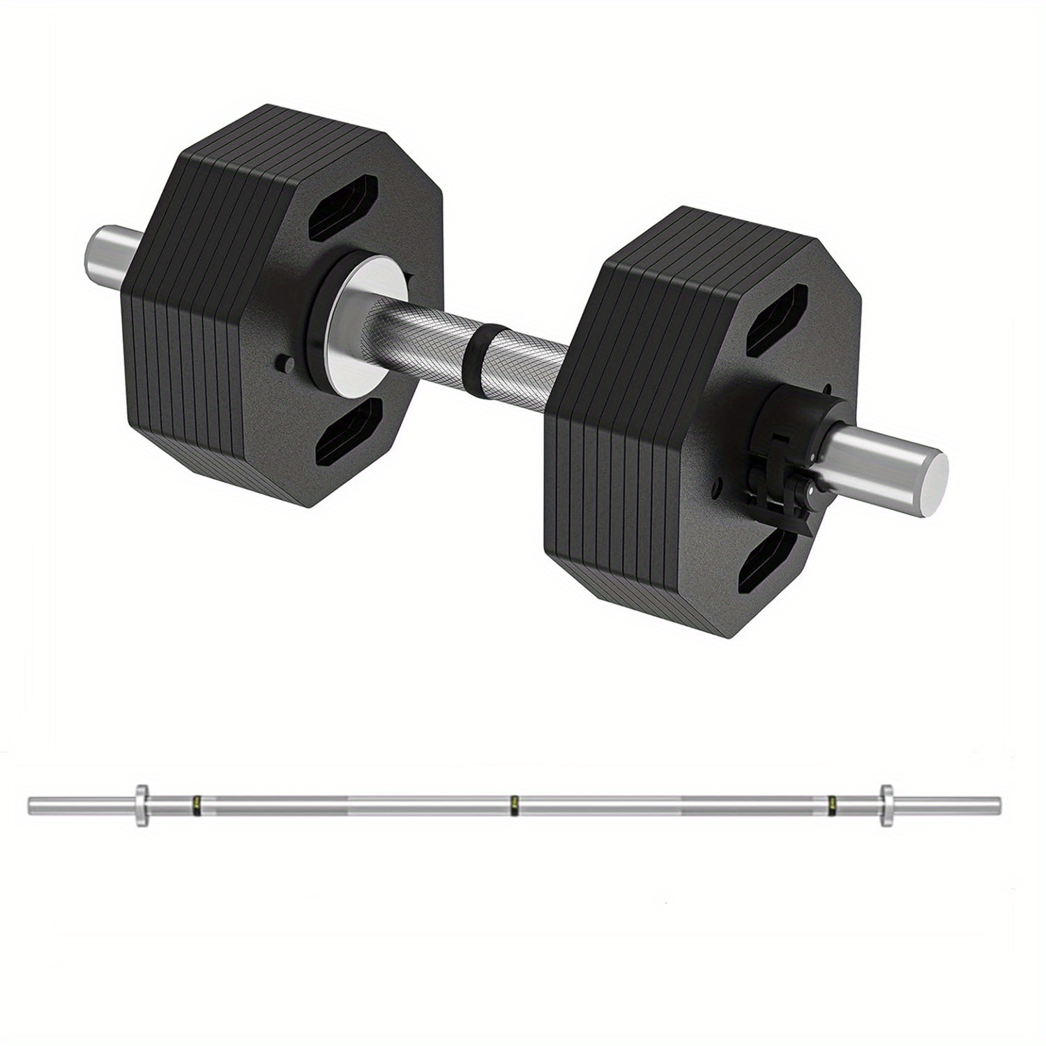 Adjustable Dumbbell Set With Bars, In 26kg Or 32kg