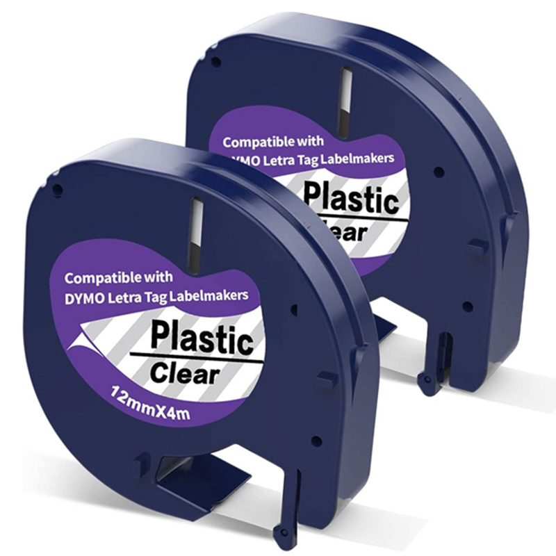 TEMU 2pk Compatible Label Tapes Replacement 16952 91331 (plastic/paper) 91332 91333 91334 91335 Compatible With Lt- Lt-100h Lt-110t 200b Label Clear/