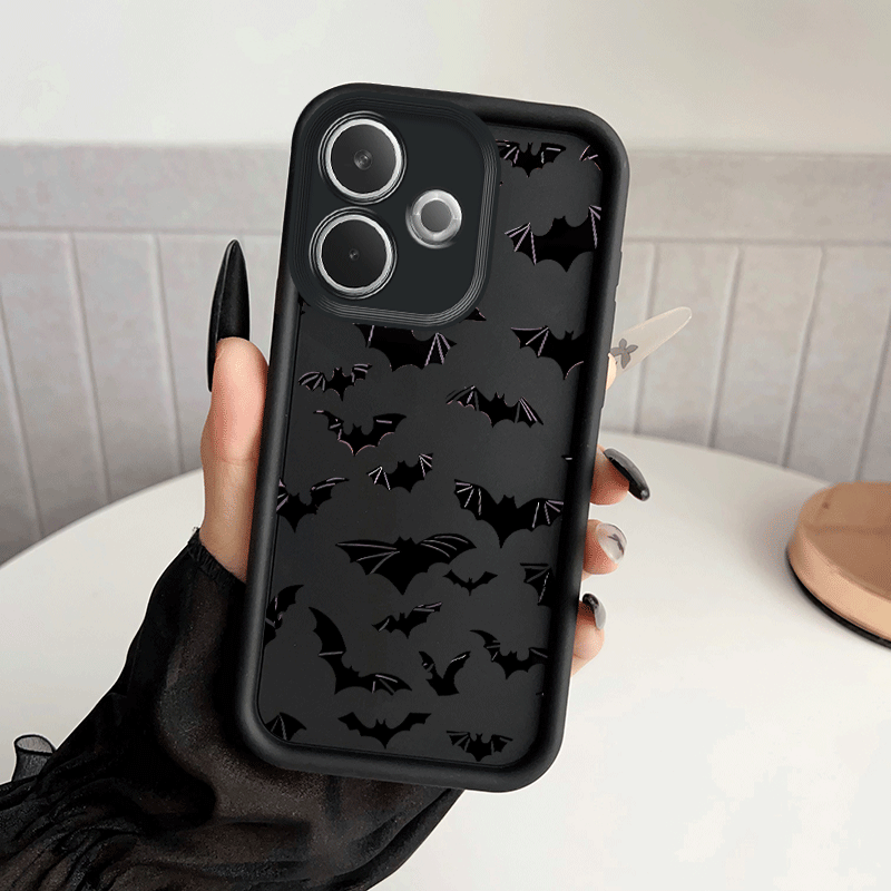 TEMU Shadow Bat Whimsical Phone Case Compatible With Oppo A3, A3 Pro, A3x, A5 5g, A5 Pro, A6 Pro, A5x, A5i, A16, A17k, A18, A20, A38, A40, A55, A57,