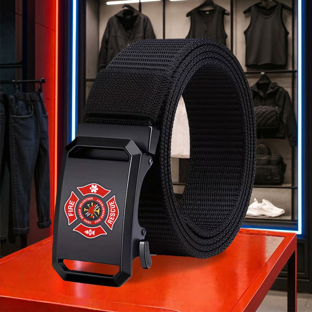 E-shop 1 Stück Neuer Gürtel, Lässiger Vielseitiger Gürtel, Feuerwehr Helfer Abzeichen Abnehmbarer Gürtel, Erhältlich in Mehreren Farben, Langlebiges
