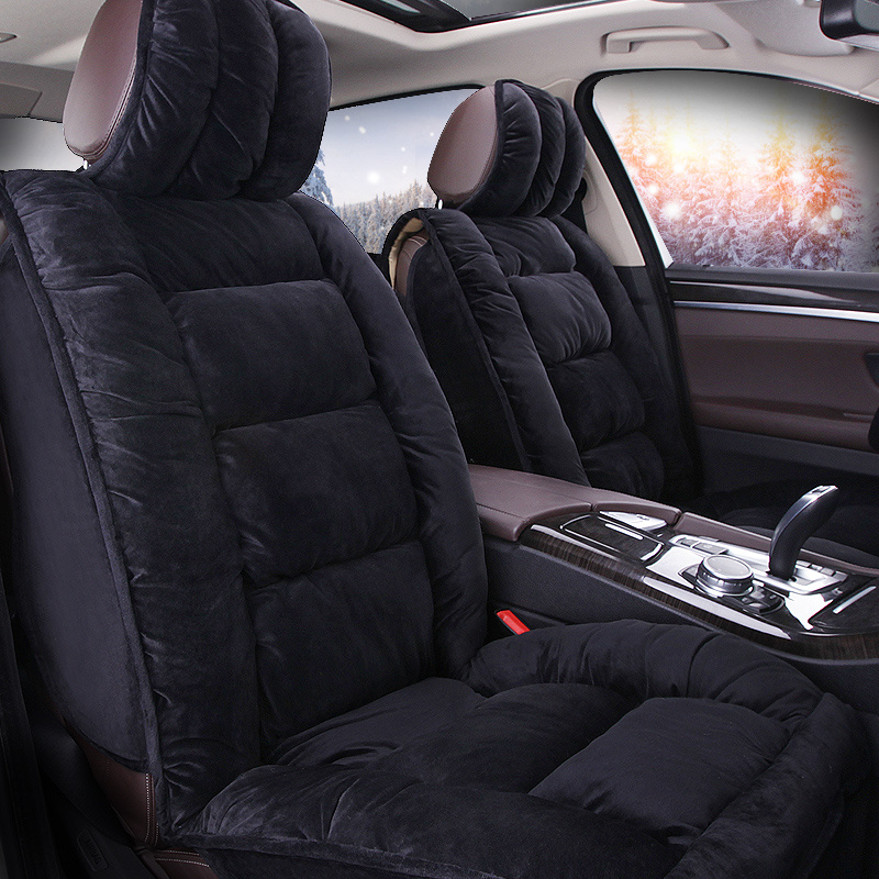 TEMU 5pcs/1pc Car Accessories Interior Seat Covers, Universal Plush Soft Car Seat Cushions