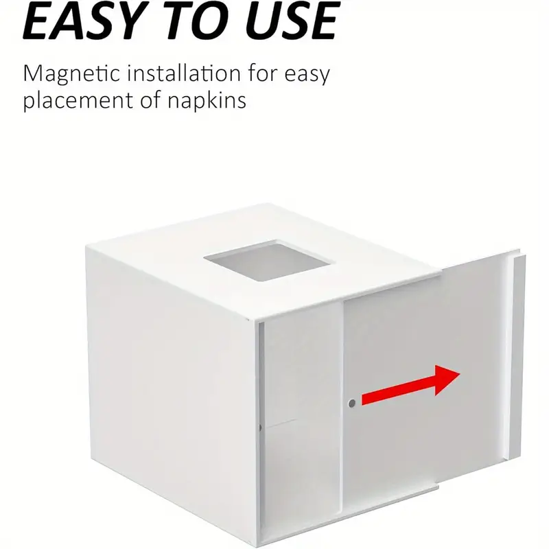 white acrylic tissue box cover with storage tray square napkin dispenser for bathroom kitchen home office 5 5x5 5x6 7 Product details 2