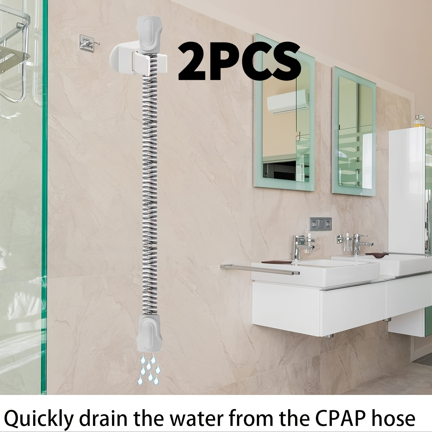 2pcs Adjustable Holder | Anti-slip & Anti- Design, Durable Pvc, Dual-color (white/orange) For Bedside Management