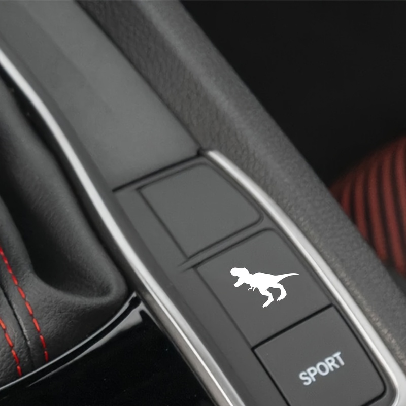 Qf1314-2pcs Pattern Blank Button Stickers, Suitable For All Vehicle Blank Buttons!