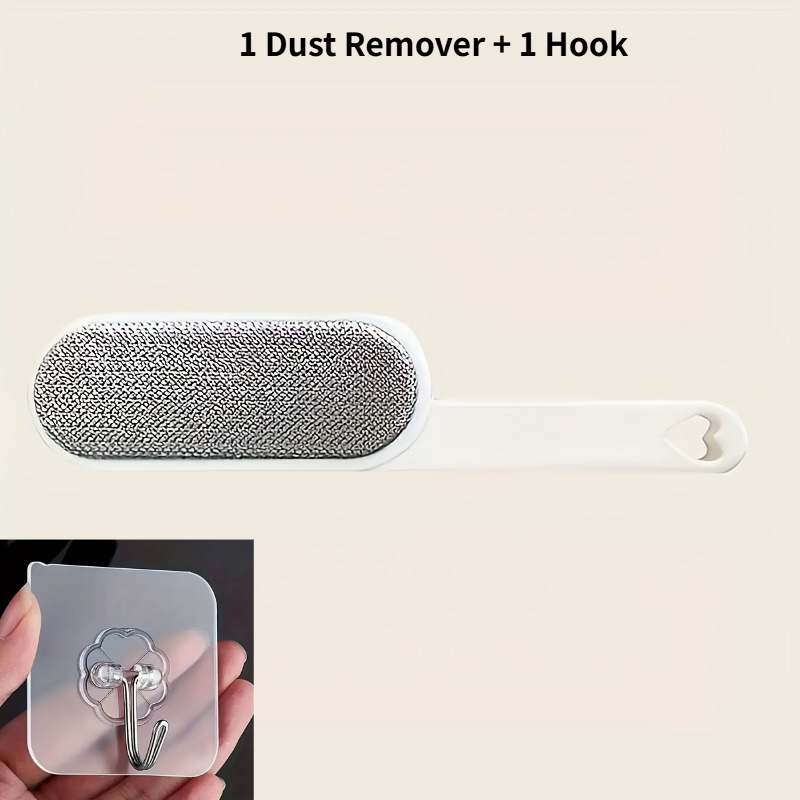 TEMU 2-pack Multi-functional Reusable Dusting Brush, Double-sided Pet Hair Remover, Manual Electrostatic Duster, Suitable For Cat Hair, Clothing,