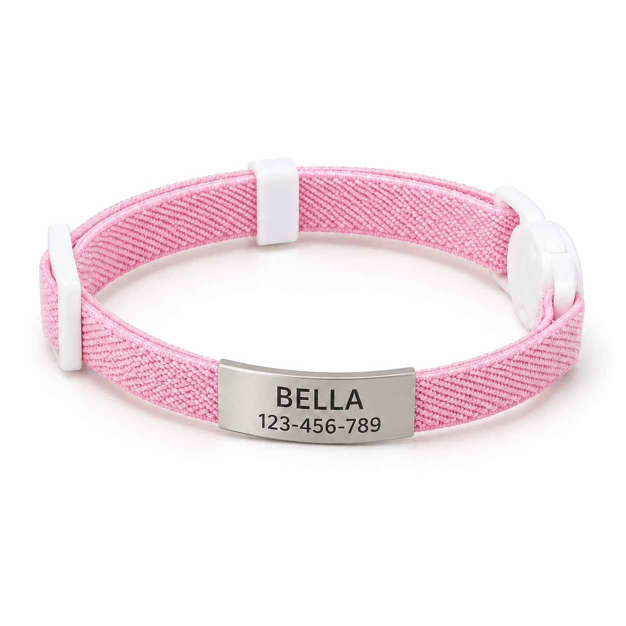 TEMU Personalized Cat Collar With Safety Engraved Name Adjustable Lightweight Anti-choke Pet Collar For Small Dogs Cats Kittens Boys Girls Outdoor