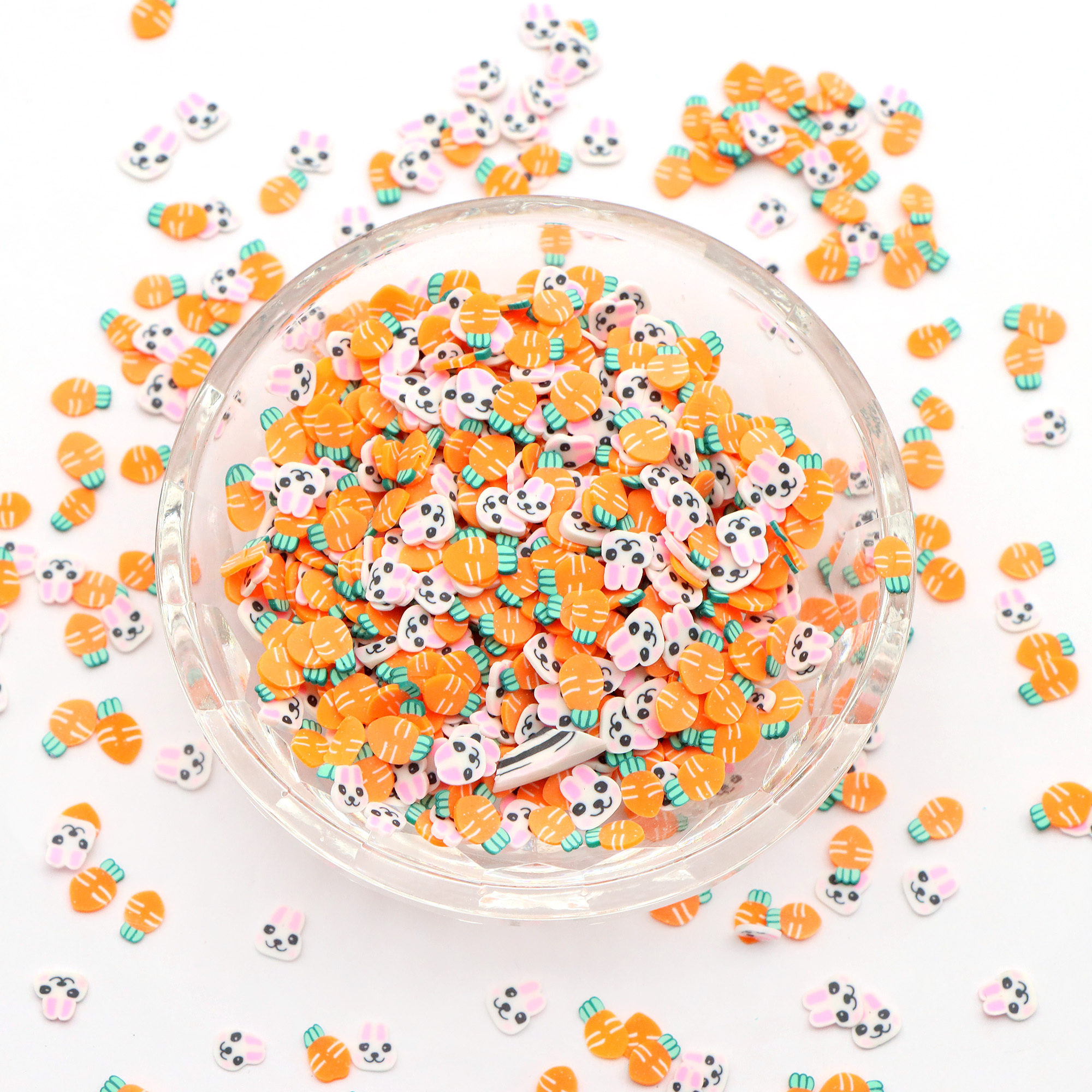 

tranches de pâte à modeler non parfumée pour les manuels - mixtes de lapins et de carottes, tranches de pâte à modeler pour les décorations de Pâques, fournitures d'art créatif