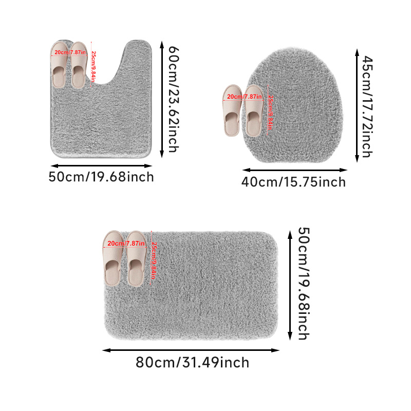 Rr tianshi Antislip badmat Zachte badmat voor badkamer, extra