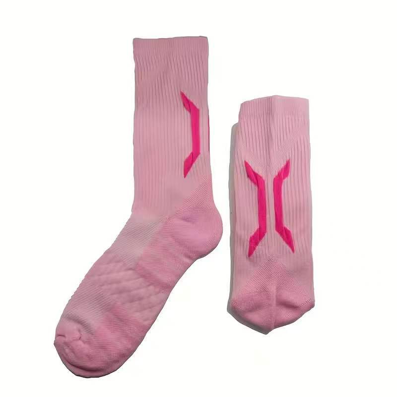 TEMU Basketball Socks, Sports Socks, Thick Towel Bottom, Breathable Outdoor Running Socks, Men's And Socks