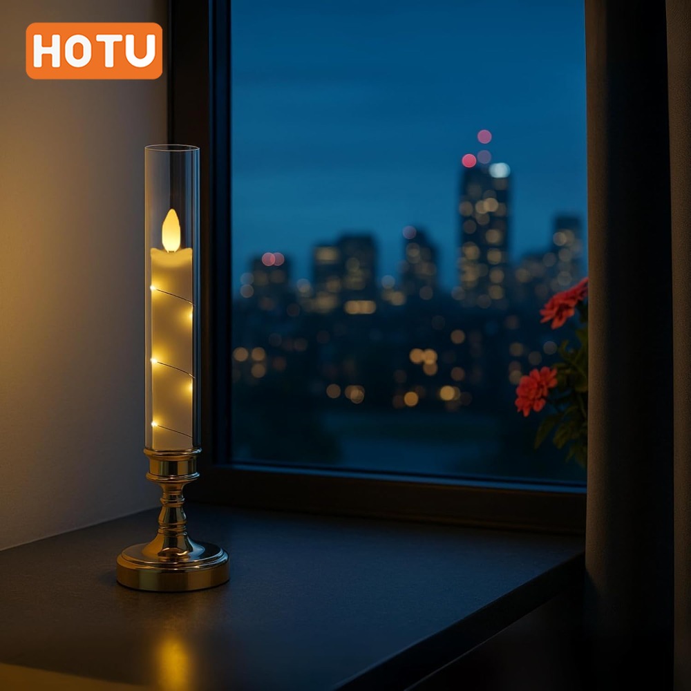 4 stuks Vlamloze Kaarsen met Afstandsbediening