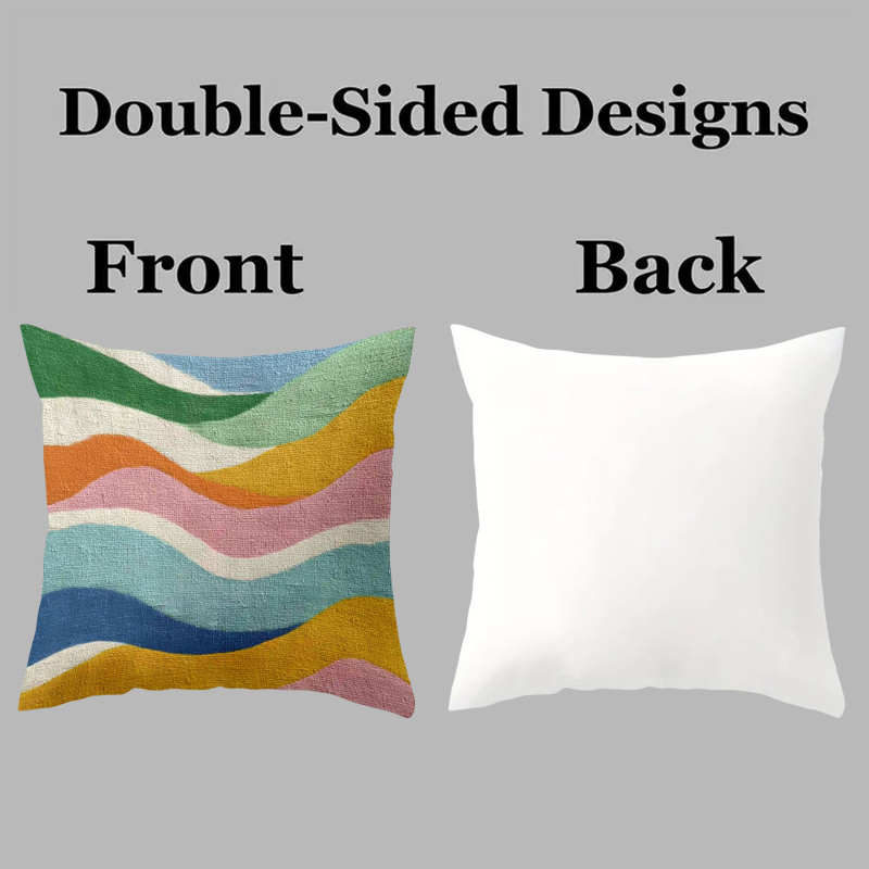 TEMU 4 Cojines Decorativos con de | Estilo Energético, Perfectos para un y Alegre de Estar o , Poliéster Lavable a Máquina, Ideales para Sofás, Camas