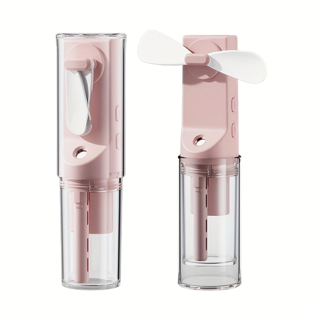 1pc Portable Mini Usb Handheld Cooling Fan Spray Function