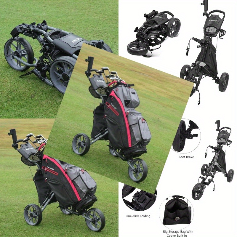 Golf Buggy Golf Pull Cart With Cooler Micro-Cart Cooler Pouch