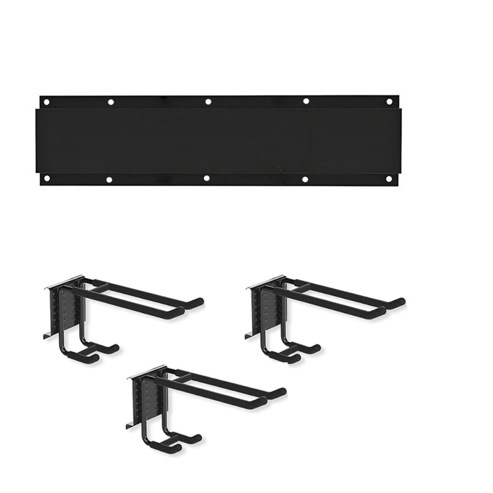 E-shop 4-teiliges verstellbares Metall-Garagenorganizer-Set, Snowboard-Wandhalterung, Gartenregal-Hängesystem, rutschfester Gummi, einfache Montage |