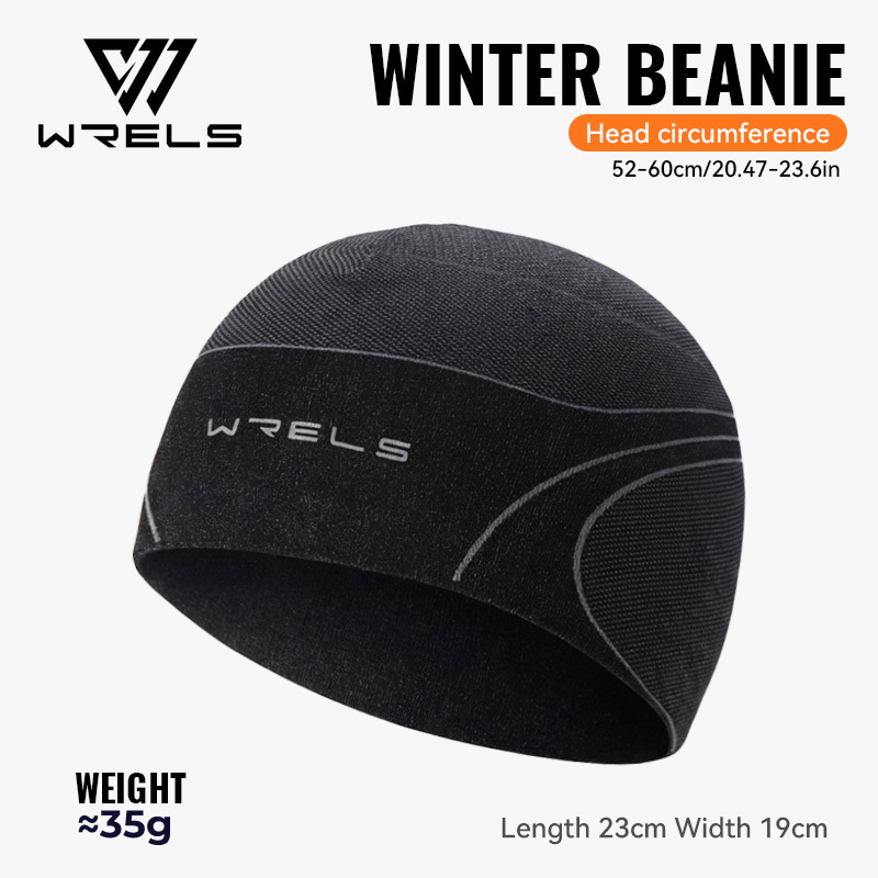 TEMU Bonnet de sport WRELS chaud et respirant pour et l'hiver, -froid, coupe-vent pour le vélo, doublure de casque, unisexe, convient pour , le vélo,