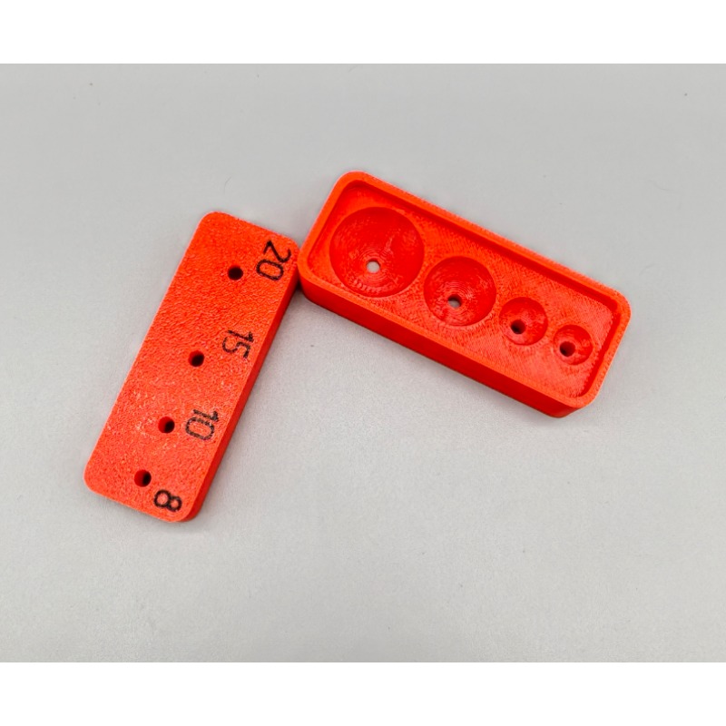 TEMU Alzatina per foratura per perline in argilla morbida, compatibile con perline da 20/15/10/8 mm, localizzatore per infilare e forare perline a ,