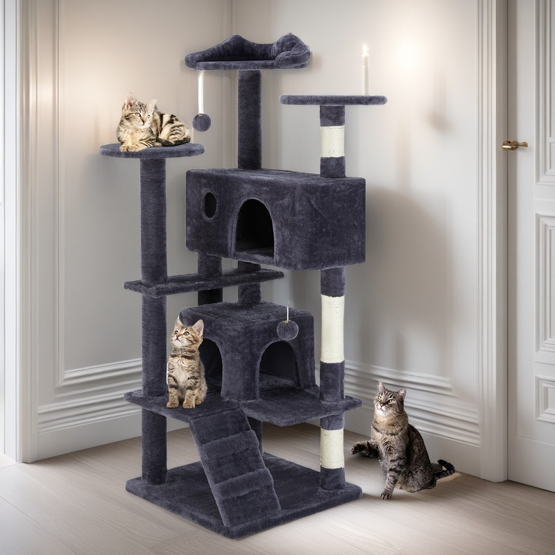 Cat Tree House Cat Climbing Frame Stable And Durable For Living Room, Bedroom, Patio Purchase