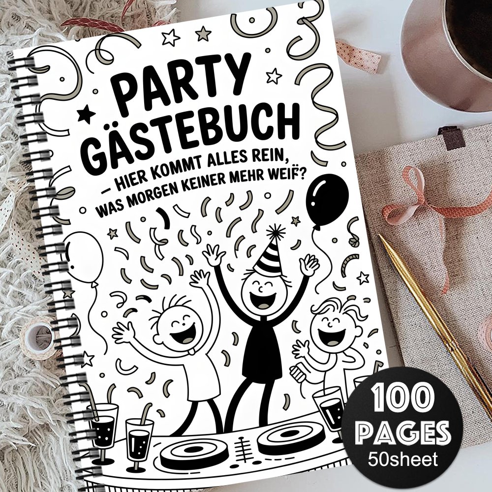 TEMU Aesthetic German Guestbook Souvenir Album - 1 Message Book Featuring Wishes For Weddings, Graduations, And Birthdays | Perfect Gifts For And