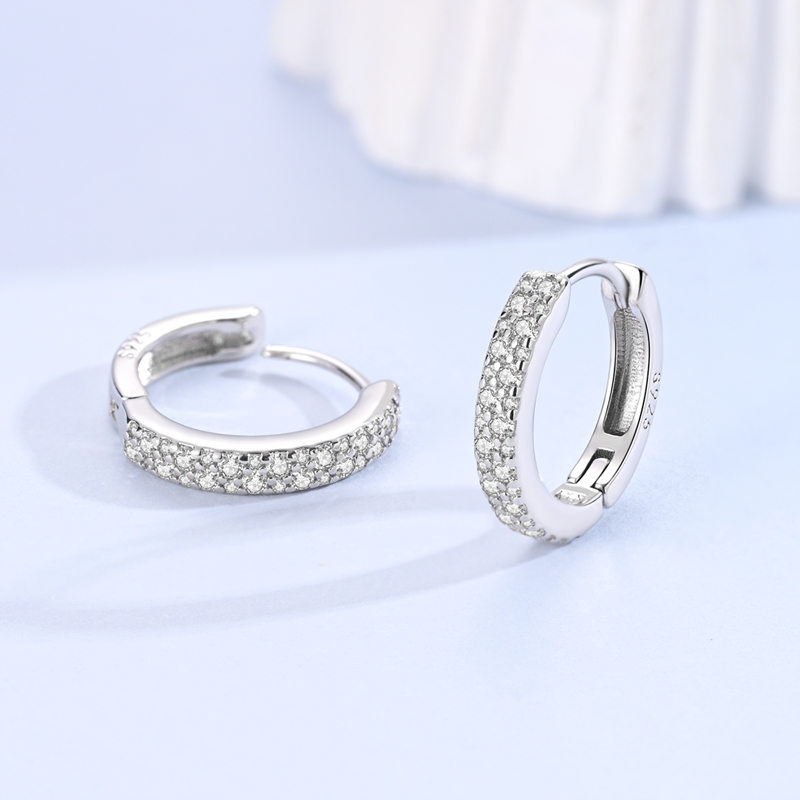 Women's Hypoallergenic S925 Sterling Silver Classic Hoop Earrings