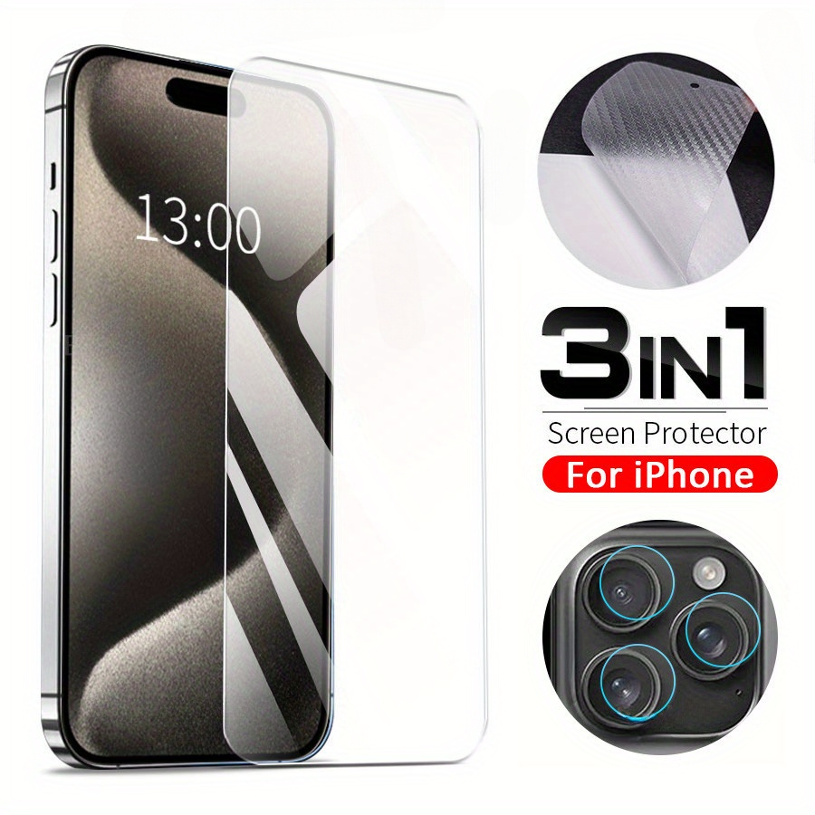 Film De Protection En Verre Trempé Pour IPhone 14 Pro, 13, 12, 11, X, 8, Etc. - Transparent - Neuf