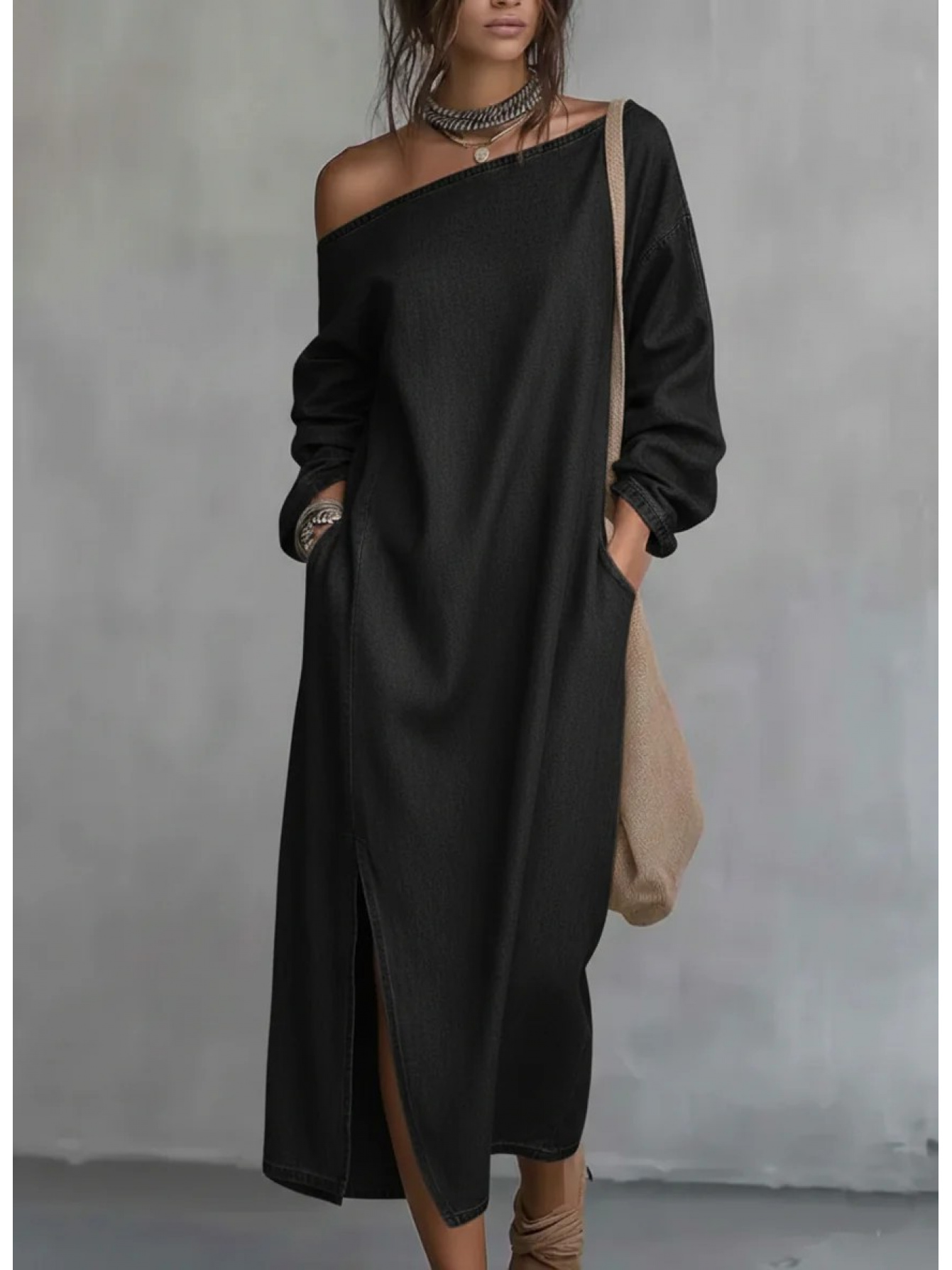 chinese dress ladies Paige Black Off The Shoulder Mini Dress - US 4 main image 0