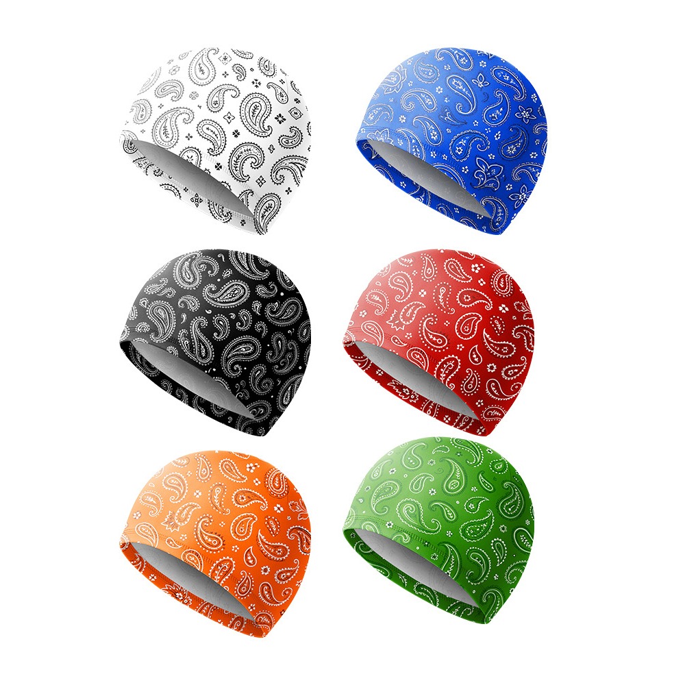 TEMU 6pcs Liner Cycling Men Sport Skull Caps Cooling Welding Wicking Beanie Head Wrap For Men