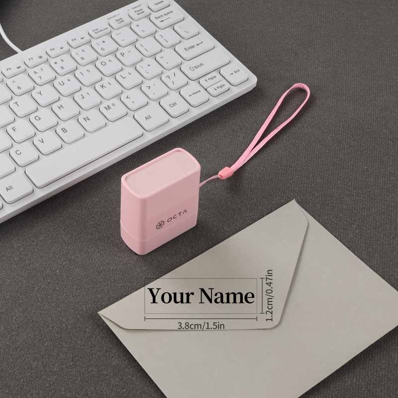 TEMU Personalized Custom Rectangular Seals With Names And Postal Codes, Customizable With Names, Postal Codes, Phone Numbers, Small Library Seals -