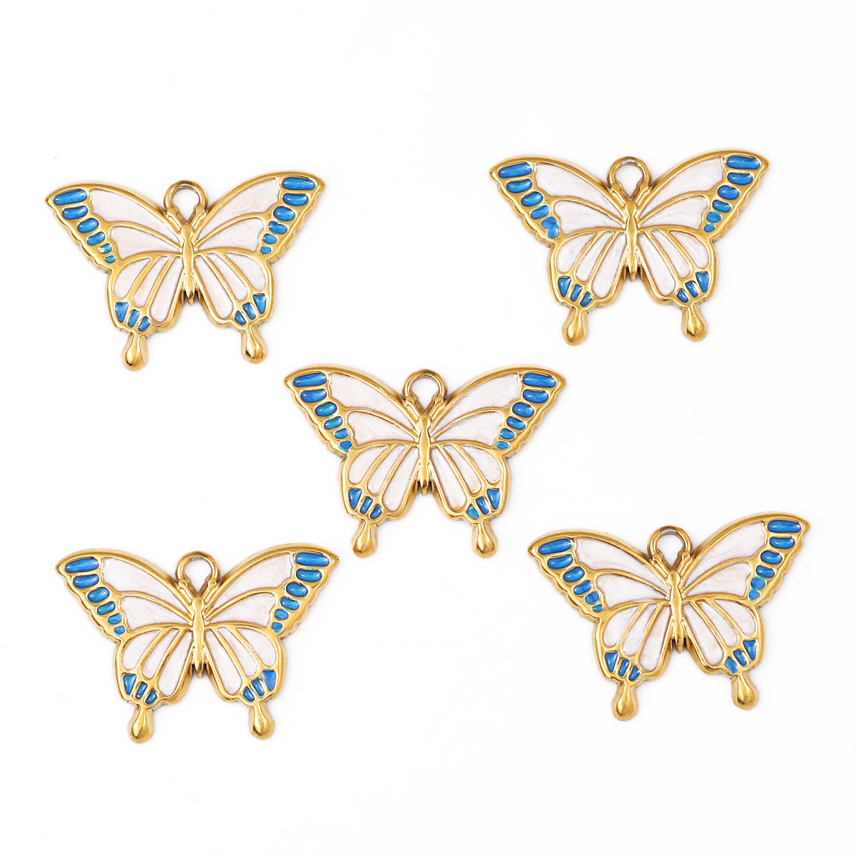 Stainless Steel Butterfly Shape Chain Ornament