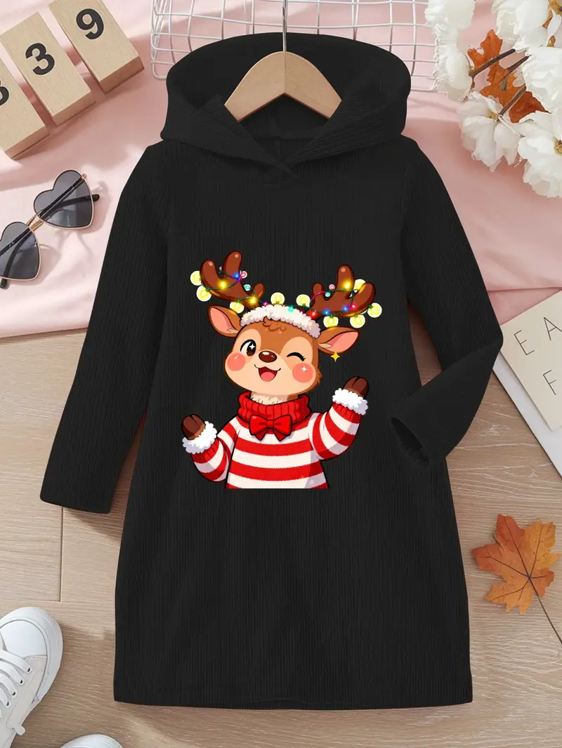 christmas hooded dress Clearans Christmas Dress for Women