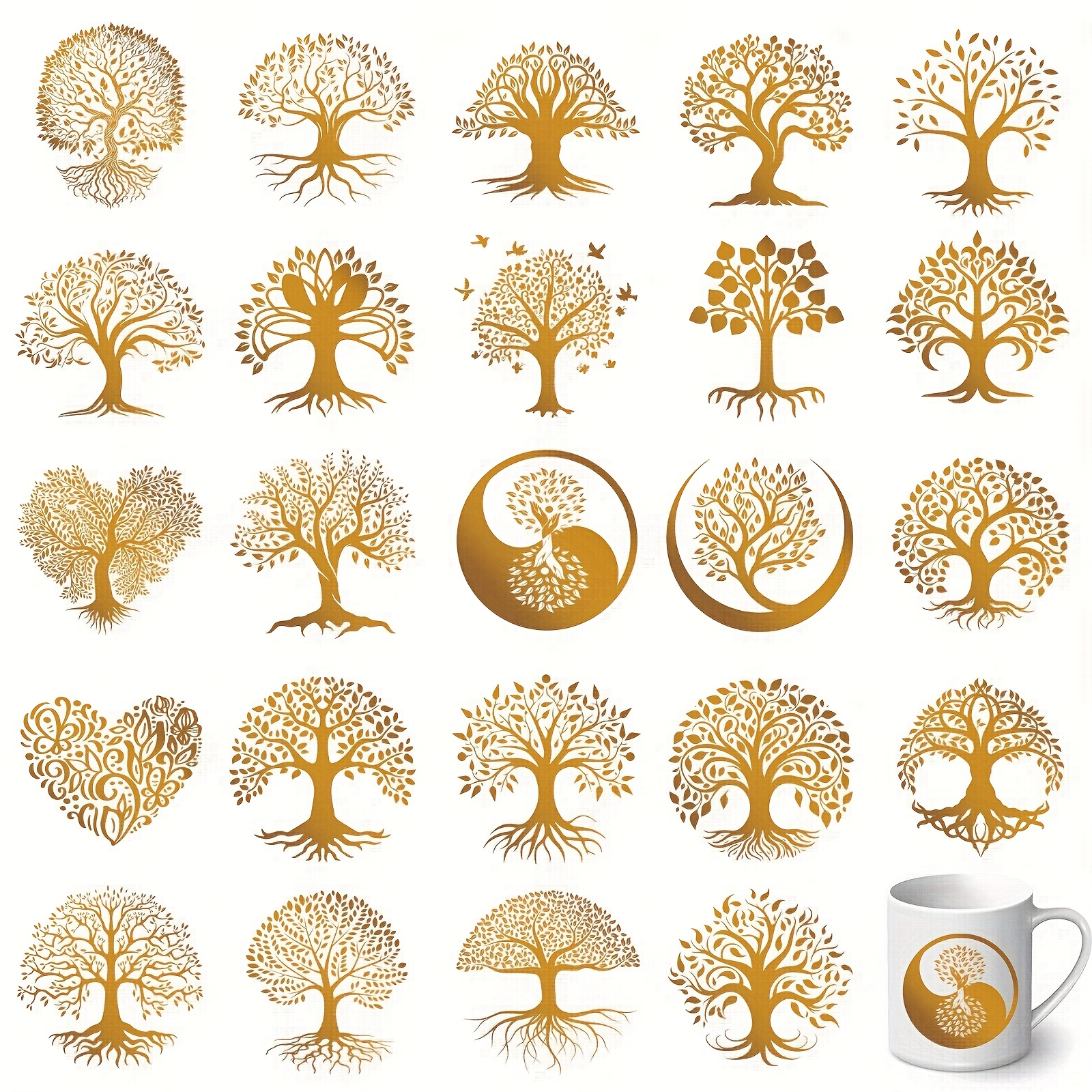 TEMU 24pcs/set Of Life Stickers, Uv Dtf High Quality And Scratch-resistant Vinyl Decals, Suitable For Diy Crafts, Cups, Bottles, Laptops, Home Decor,