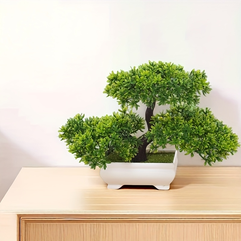 Realistyczny sztuczny drzewko sosnowe Bonsai - wykonane z wysokiej *ci  plastiku, idealne do dekoracji domu, na korytarze, stoy, pki na ksiki  i * dekoracje witeczne, w tym na Boe Narodzenie i ...