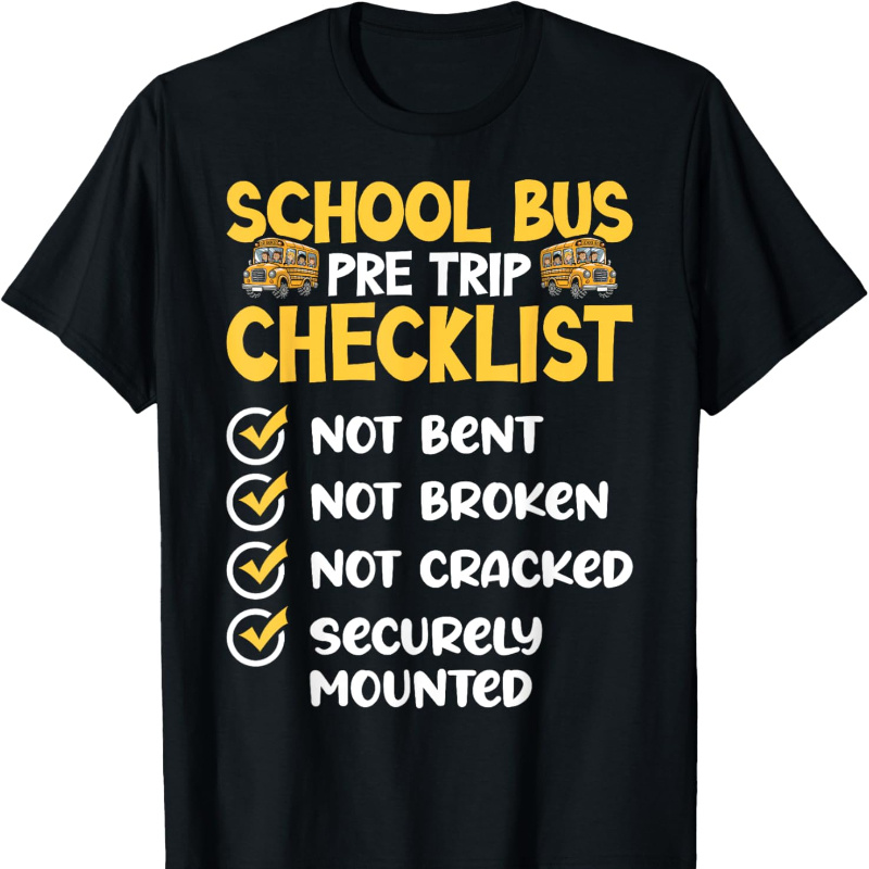 

1pc Cdl Bus T- - 100% Tee, Printed , , Unisex For Men And Women