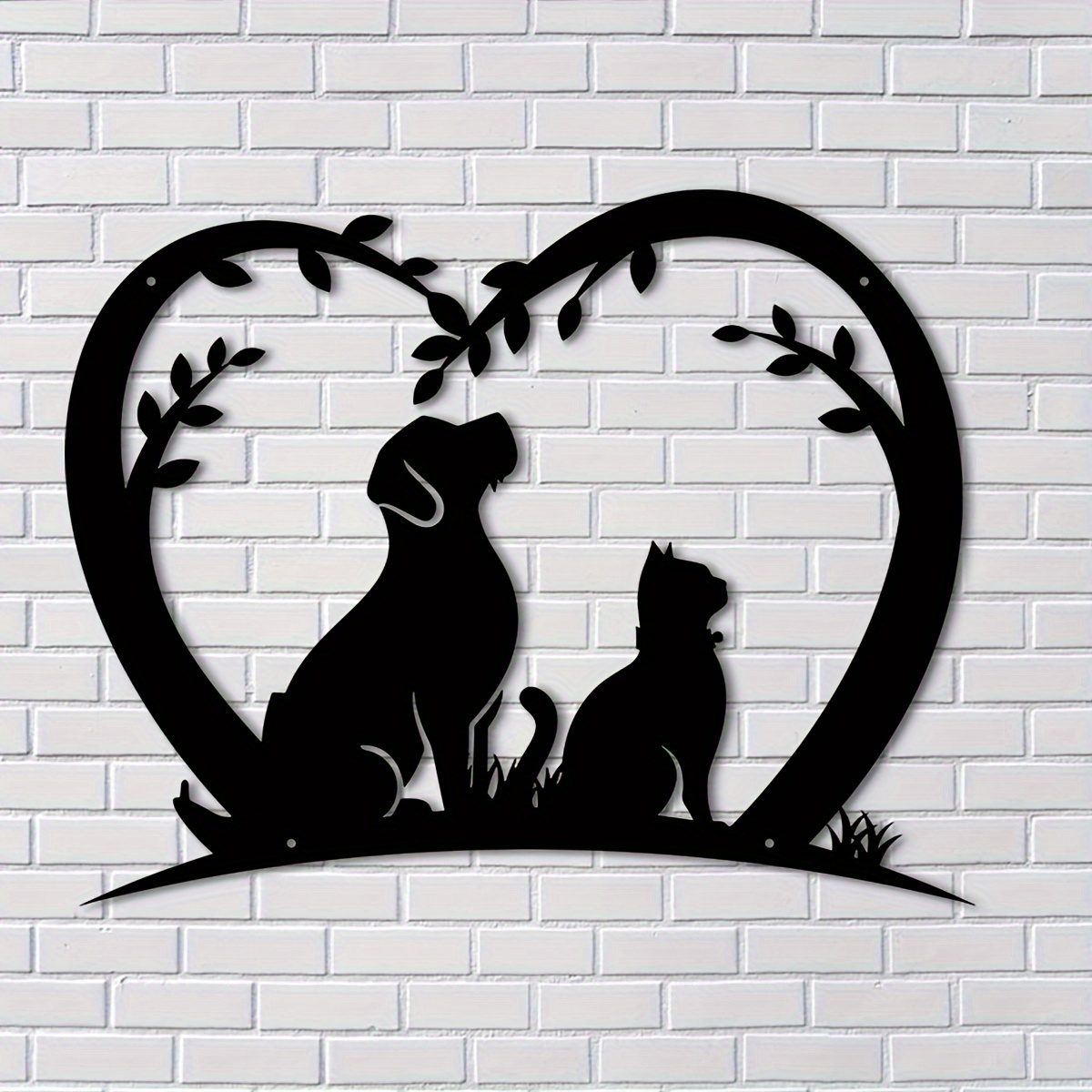 TEMU 2d Flat, Farmhouse Wall Art Panels - Modern Minimalist Suitable For Home Decor Suitable For /outdoor Acrylic Panel With Animal , Irregular Shape