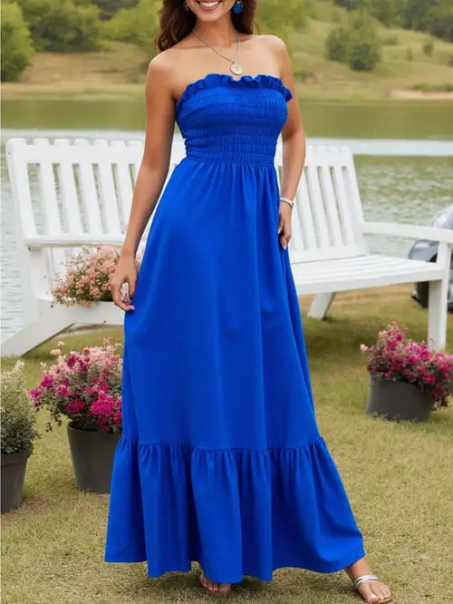 tube top maxi dress sold on Temu United States tube top maxi dress sold on Temu United States