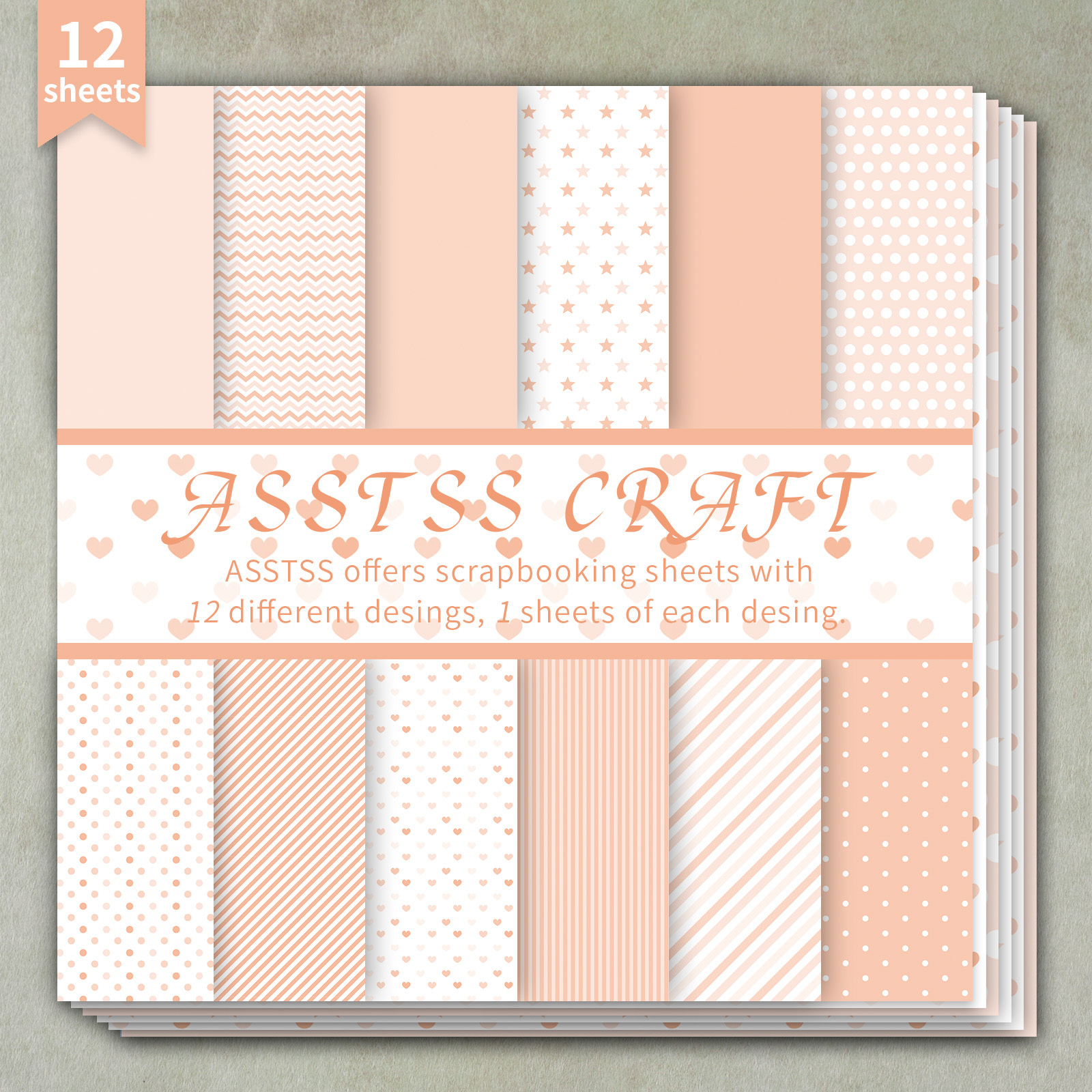 TEMU 12-vloeistof ASSTSS 6*6-inch Scrapbooking Papierblok | Minimalistisch Geometrisch Zoete Element Stijl Achtergrondpapier, Gewicht Cardstock voor