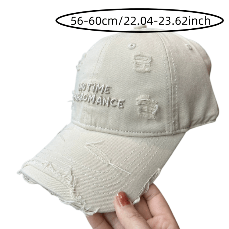 4pcs Set Unisex Letter Embroidered Baseball Cap with Sweatbands