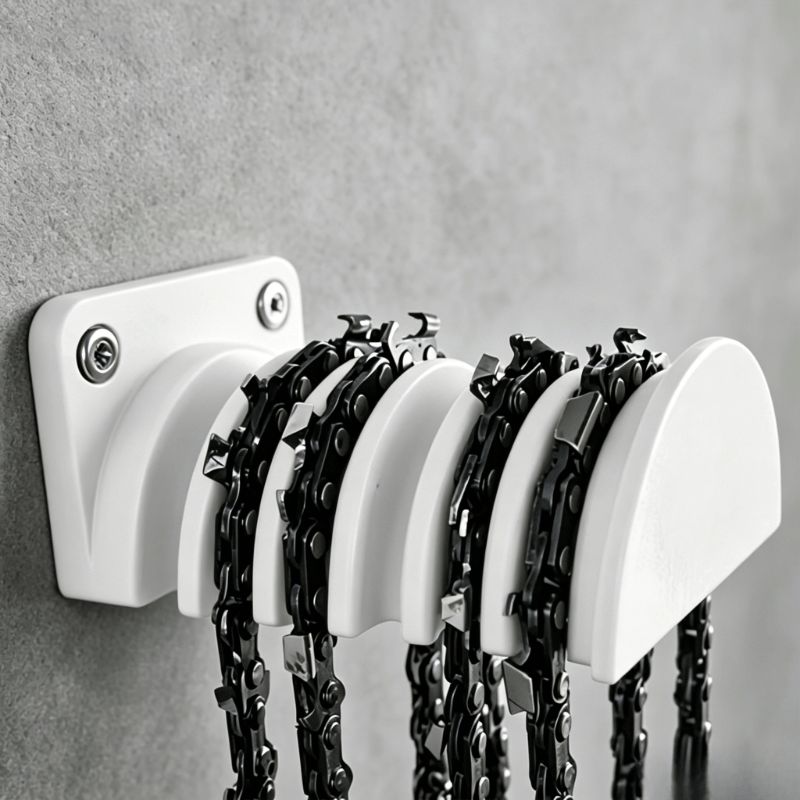 1pc Wall-mounted Chainsaw Chain Holder, Heavy Duty Storage Rack For Gas& Electric Chainsaw, Garage Heavy Duty Tool Wall Hanger, Sturdy Durable Multifunctional Chain Hook For Garage Organization