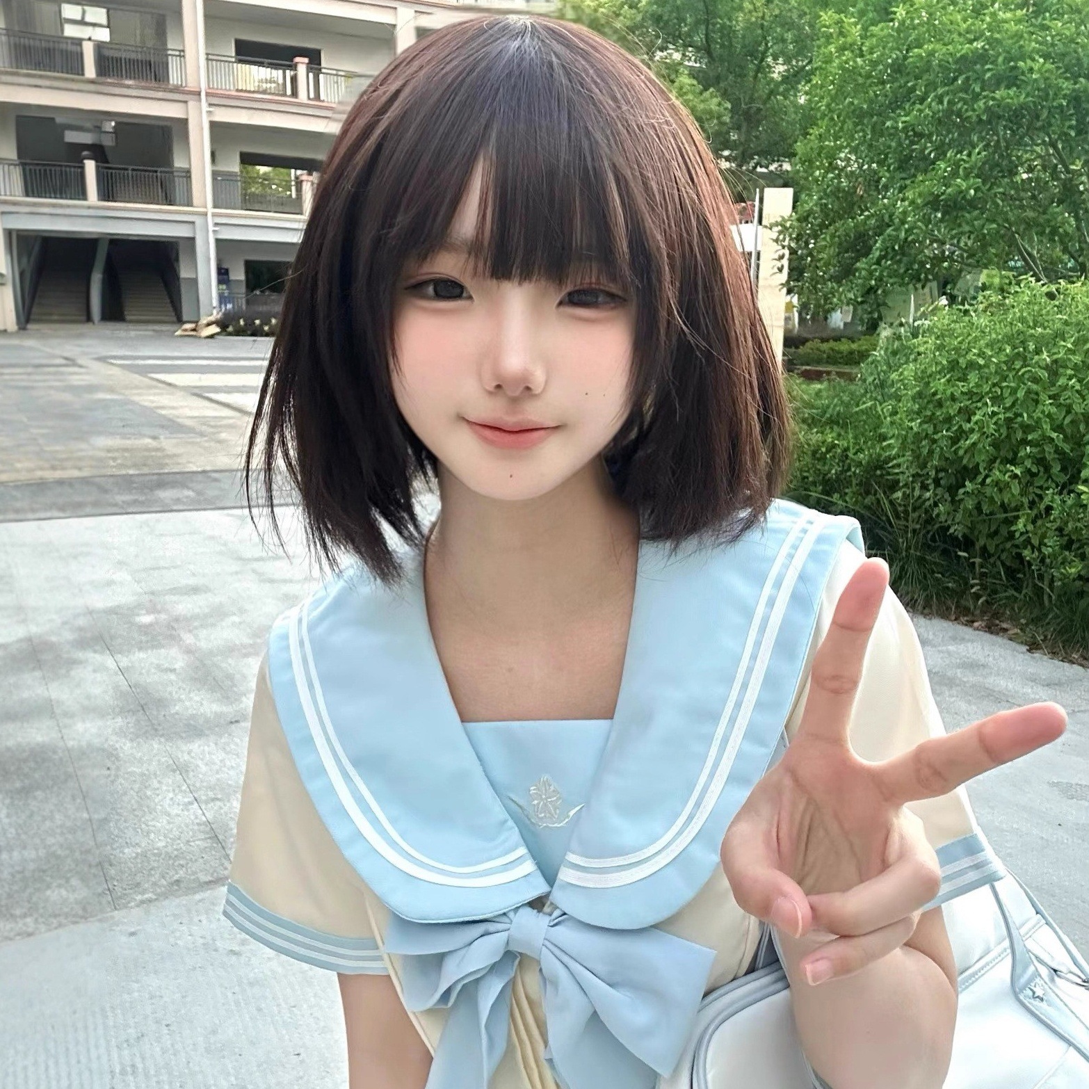 TEMU 【女性用】ショート ブラック＆ブラウン ウィッグ、ガール風に最適、普段使いに