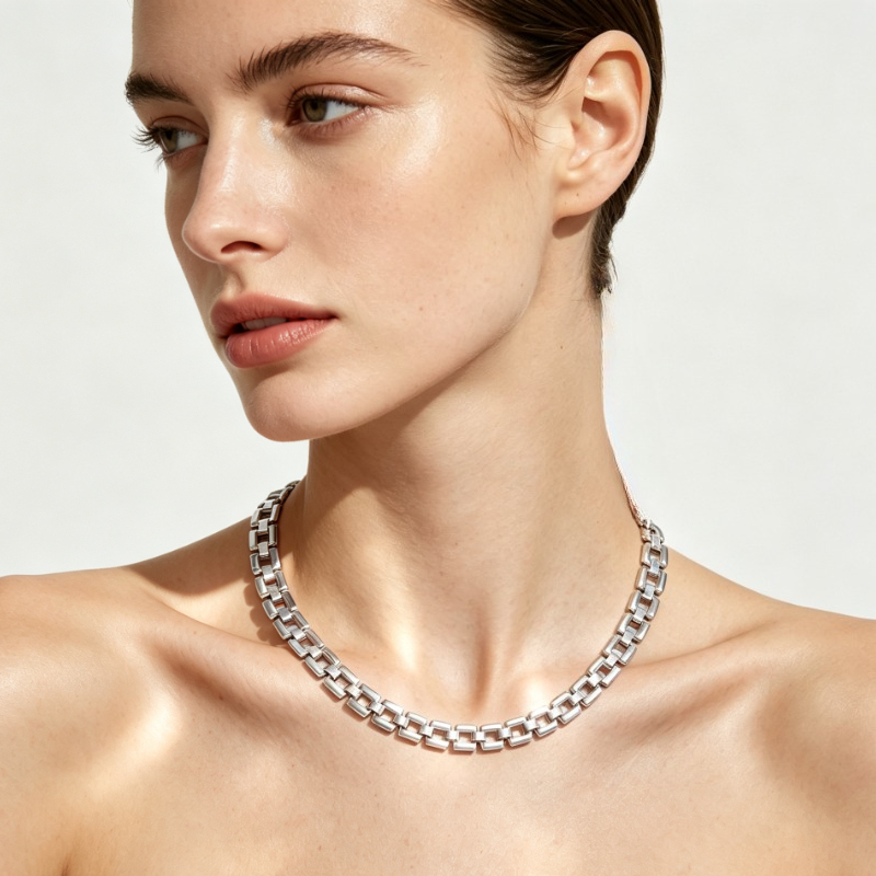 Women's Minimalist Vintage Chunky Clavicle Chain Necklace