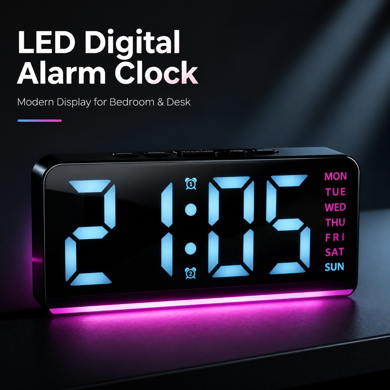 alarm clocks digital sold on Temu United States
