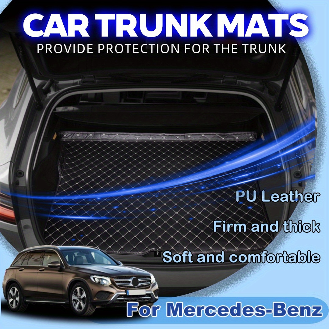 TEMU Car Trunk Mat For Mercedes-benz For Glc Ml Cls Rear Cargo Liner Tray Foot Pad Accessory, Trunk Protection Mat Car Trunk Protector Mat