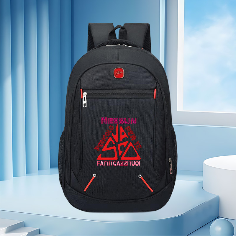 TEMU 1pc Printed Vintage School Bag, Spacious Trendy Casual Backpack, Crossbody Bag With Adjustable Straps – Ideal For Commuting, School, Holidays,