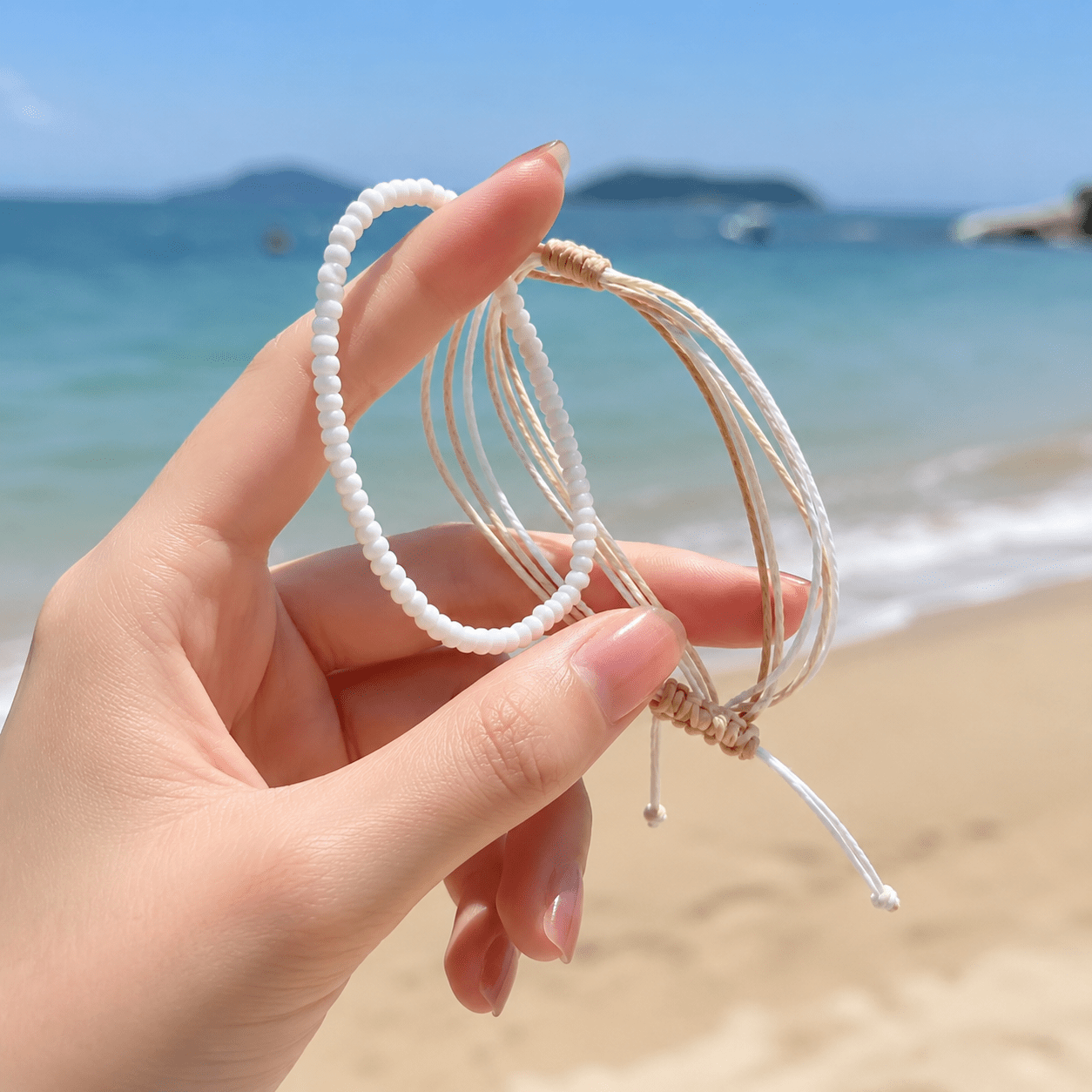 2pc Vintage-Inspired Bohemian Summer Bracelet Set