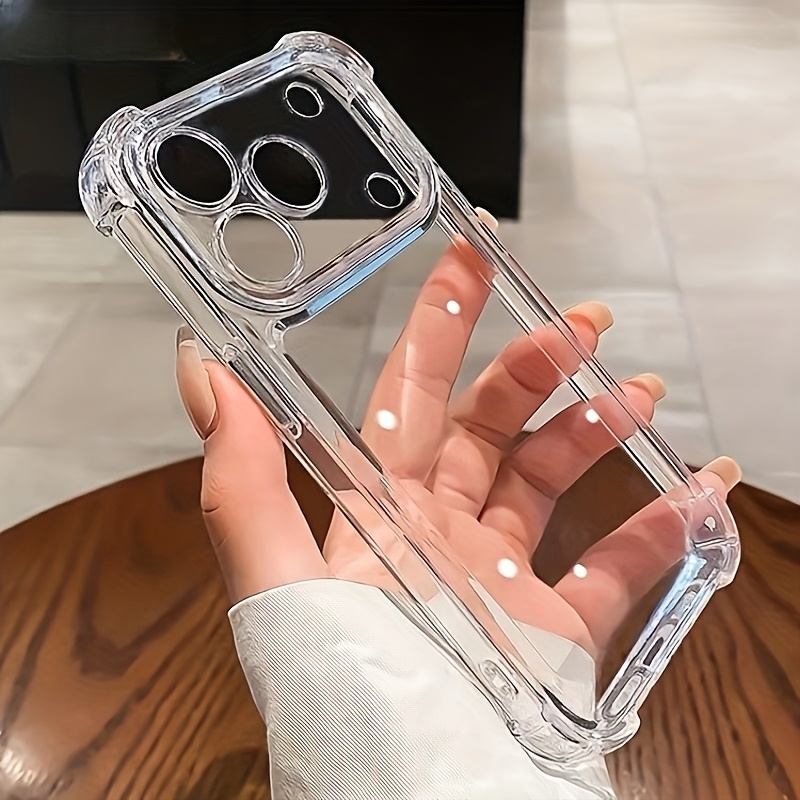 Image of Phone Case - Luxury Soft Protective Transparent Phone Case Suitable For Iphone 17 16 15 14 13 12 11 Pro 15 14 8 7 Plus X Xs Max Xr 8 7 Back Cover