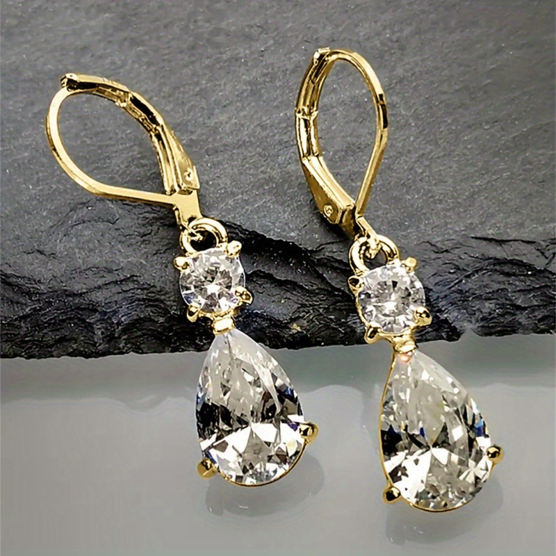 E-shop Stylische und elegante Ohrringe mit synthetischem Zirkonia, für Damen für Freizeit, Partys, Urlaub oder formelle Anlässe