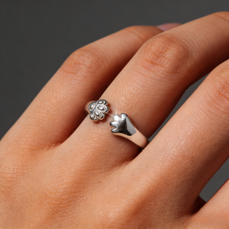 Cat Claw Ring, Sweet Footprint Band for All Seasons