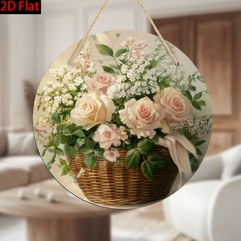 2d 平面、エアロック フラワー 3d 壁画 デコレーション - 1 個