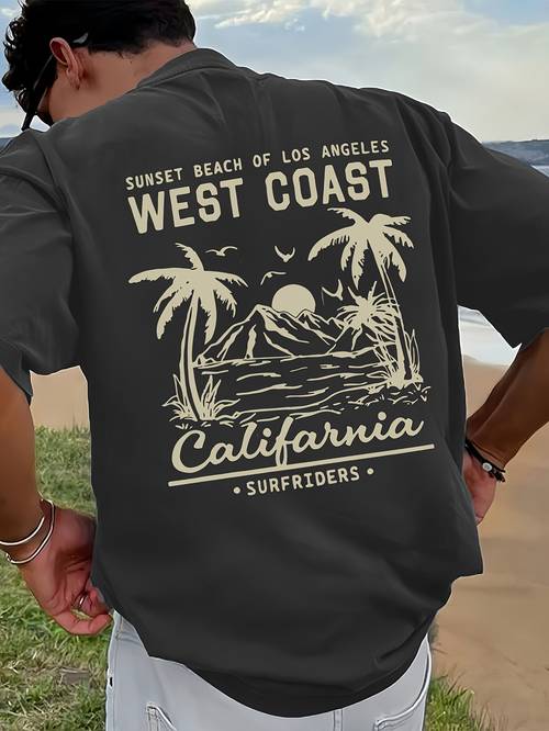 100 cotton printed mens pure cotton vintage t shirt simple stylish and comfortable printed casual t shirt 0709